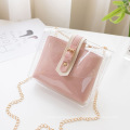 Ladies de comércio exterior feminino transparente bolsa de geléia de ombro de ombro celular bolsa pequena bolsa feminina